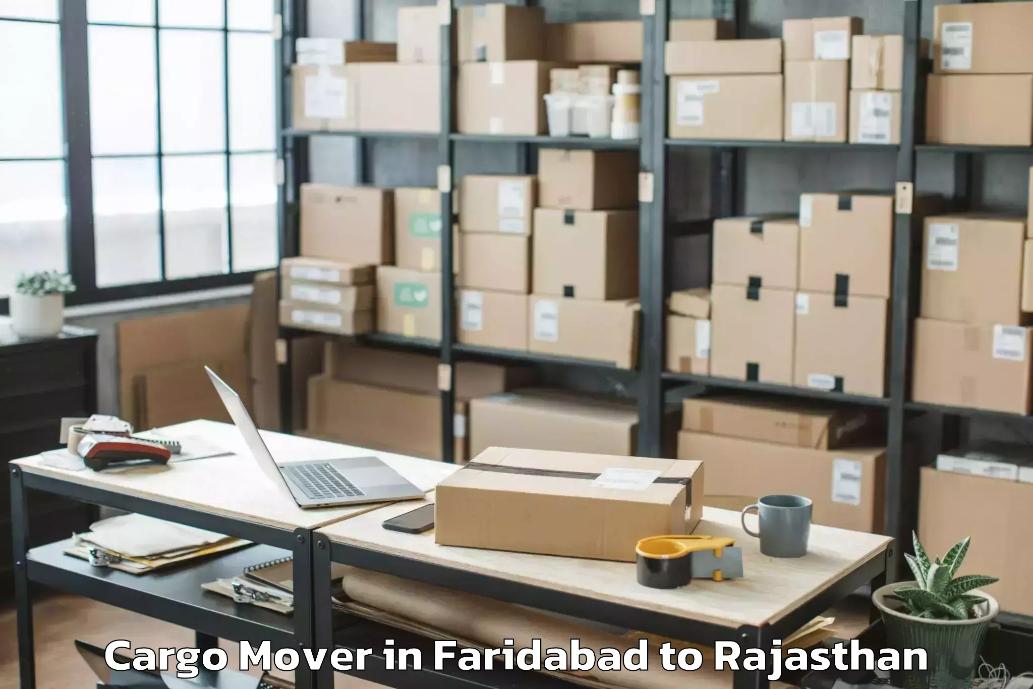 Easy Faridabad to Bhadra Cargo Mover Booking